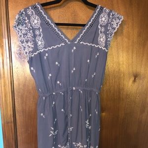 A & F embroidered dress